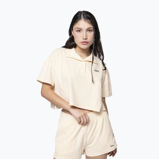 Футболка поло жіноча Kaotiko Towel Stripe yellow / white