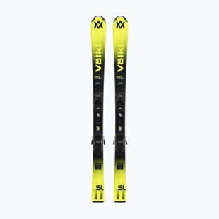 Лижі гірські дитячі Völkl Racetiger Jr Yellow + Кріплення 4.5 VMotion Jr 100-120 см black