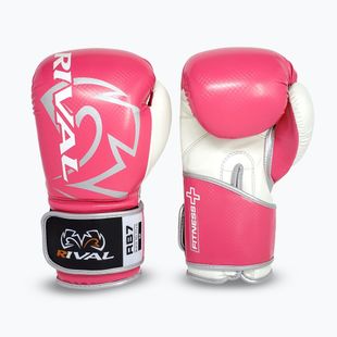 Рукавиці боксерські Rival RB7 Fitness Plus Bag pink/white