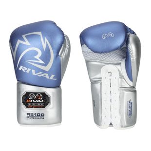 Рукавиці боксерські Rival RS100 Professional blue/silver