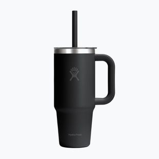 Кружка Hydro Flask Travel Tumbler Clear Lid 710 ml black