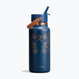 Термопляшка Hydro Flask Wide Mouth with Flex Straw Cap 946 мл western dark blue