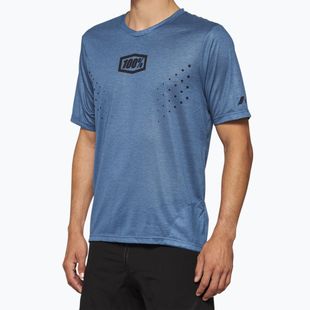 Футболка велосипедна чоловіча 100% Airmatic Mesh slate blue