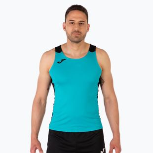 Футболка для бігу чоловіча Joma Record II Tank Top turquoise/black