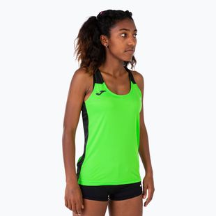 Футболка для бігу жіноча Joma Record II Tank Top fluor green/black