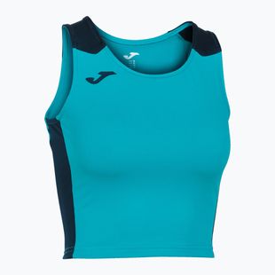 Футболка для бігу жіноча Joma Record II Top turquoise/navy