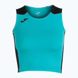 Футболка для бігу жіноча Joma Record II Top turquoise/black