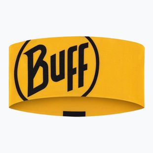 Пов'язка на голову BUFF CoolNet UV Wide logo yellow