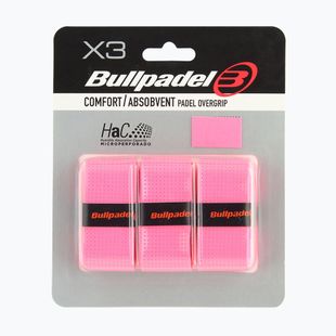 Обмотки для ракеток для паделу Bullpadel GB-1201 Comfort Absorbent 3 pcs. fluor pink