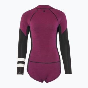 Жіночий гідрокостюм Hurley Advant Texture 2/2 мм Springsuit малиновий