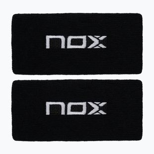 Напульсники NOX Wristband with Logo 2 szt. black/white