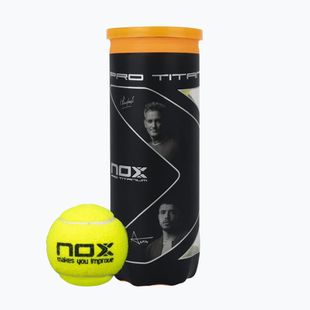 М'ячі для паделю NOX Pro Titanium 3 pcs yellow
