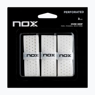 Обмотки для паделя NOX Pro Perforated Overgrip 3 pcs. white