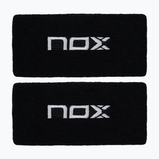 Напульсники NOX Wristband with Logo 2 szt. black/white