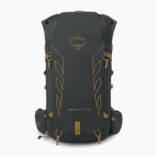 Рюкзак туристичний чоловічий Osprey Talon Velocity 20 л dark charcoal/tumbleweed yellow