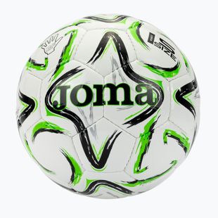 М'яч футбольний Joma Egeo II black/fluor green розмір 5