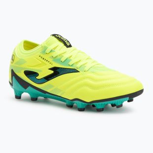 Чоловічі футбольні бутси Joma Powerful FG лимонний фтор/бірюза