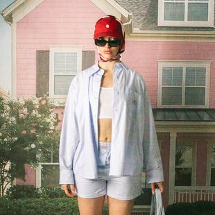 Сорочка жіноча Kaotiko Stripes Dark People blue / white