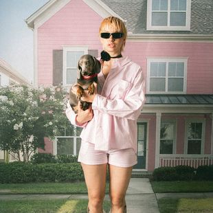 Сорочка жіноча Kaotiko Stripes Dark People pink / white