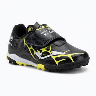 Кросівки футбольні дитячі Joma Super Copa Jr TF black / fluor yellow