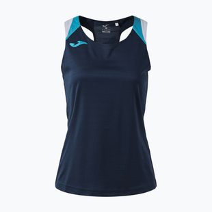 Футболка для тенісу жіноча Joma Terra Tank Top dark navy/turquoise fluor