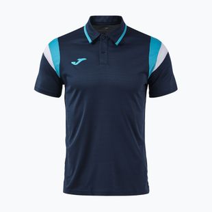 Футболка тенісна чоловіча Joma Terra Polo dark navy/turquoise fluor