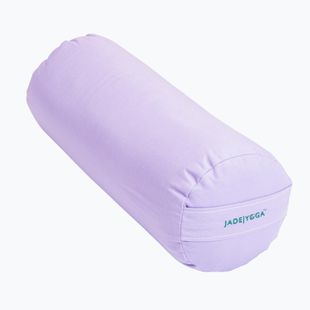 Ролик для йоги JadeYoga Organic Cotton Round Bolster lavender