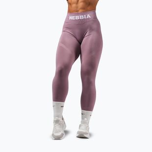 Легінси для тренувань жіночі NEBBIA Flow Seamless Hight Waist Push Up pink