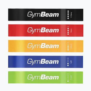 Набір гумок для тренувань GymBeam Resistance 5 5 шт. multicolor