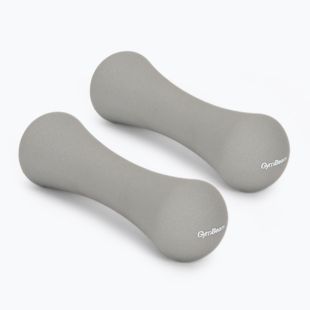 Гантелі GymBeam Neoprene Dumbbells 2 x 1 kg light grey