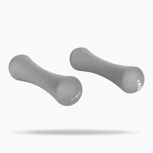 Гантелі GymBeam Neoprene Dumbbells 2 x 1 kg light grey