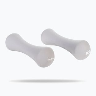 Гантелі GymBeam Neoprene Dumbbells 2 x 2 kg grey