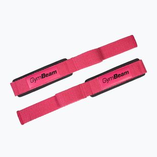 Ремені для важкої атлетики GymBeam X-Grip pink