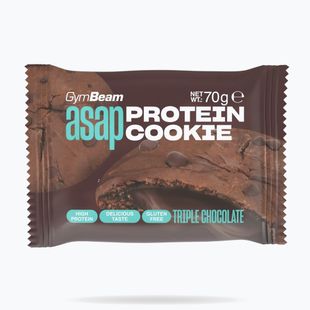 Печиво протеїнове GymBeam ASAP 70 г triple chocolate