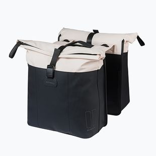 Сумка велосипедна Basil Vive Double Pannier Bag MIK 35 l off white/black