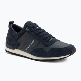 Кросівки чоловічі Tommy Hilfiger Iconic Leather Suede Mix Runner midnight