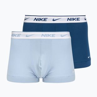 Труси чоловічі Nike Everyday Cotton Stretch Trunk 3 пари light armry blue/blue force/white waistband