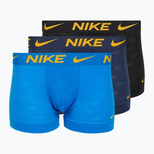 Труси чоловічі Nike Elite Breathe Trunk 3 пари photo blue/midnight navy/black