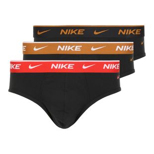 Труси чоловічі Nike Everyday Cotton Stretch Brief 3 пари black light crimson/desert ochre/black wb
