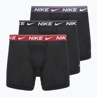 Труси чоловічі Nike Dri-FIT Ultra Comfort 3 пари black/team crimson/dark raisin/black