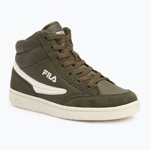 Дитячі кросівки FILA Crew Mid оливкові нічні