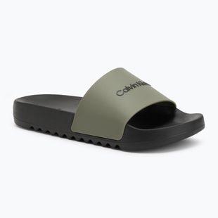 Шльопанці чоловічі Calvin Klein HM0HM01063 Chuncky Pool Slide Rub Smokey Olive/Black