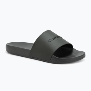 Шльопанці чоловічі Calvin Klein HM0HM00455 Pool Slide Rubber dark olive