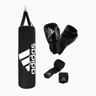 Боксерський набір adidas Performance Boxing Set мішок + рукавиці + бинт чорно-білий ADIBAC11KIT-EUN
