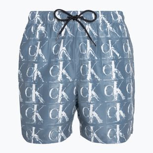Шорти для плавання чоловічі Calvin Klein Medium Drawstring Print blue