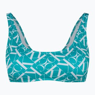 Бюстгальтер купальний Calvin Klein Bralette-RP Print monogram blue