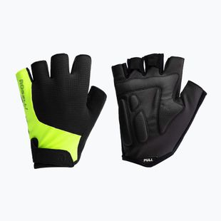 Чоловічі велосипедні рукавички Rogelli Essential black/fluor