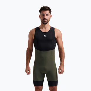 Чоловічі велосипедні шорти Rogelli Signature Bib Short зелені