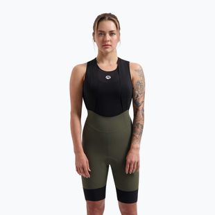 Жіночі велосипедні шорти Rogelli Signature Bib Short W зелені