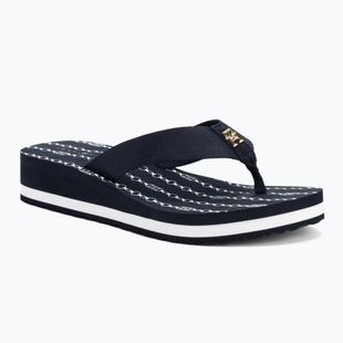 В'єтнамки жіночі Tommy Hilfiger Im Th Chainprint Midwedge Sandal space blue